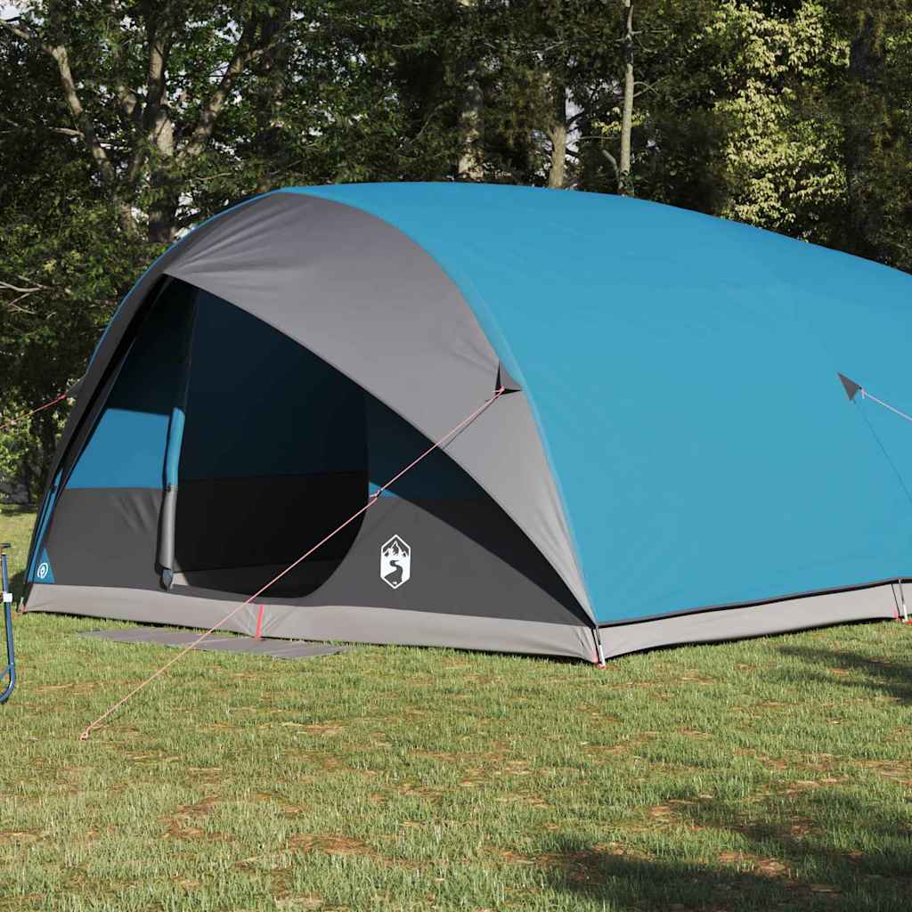 Tenda tunnel 10 persona Blu taffetà Impermeabile