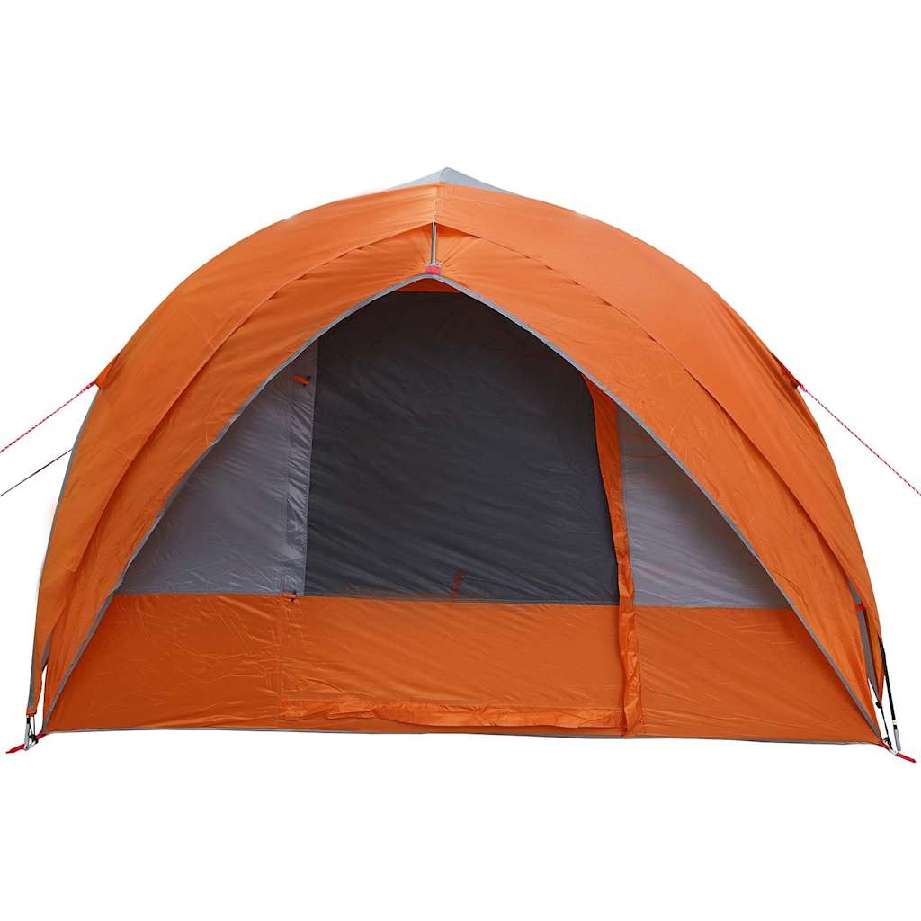 Tenda tunnel 6 persona Grigio e arancione taffetà Impermeabile