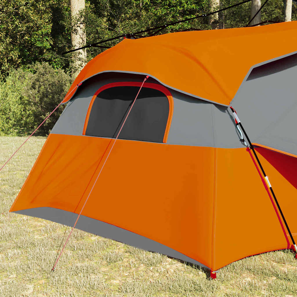 Tenda interna 8 persona Grigio e arancione taffetà