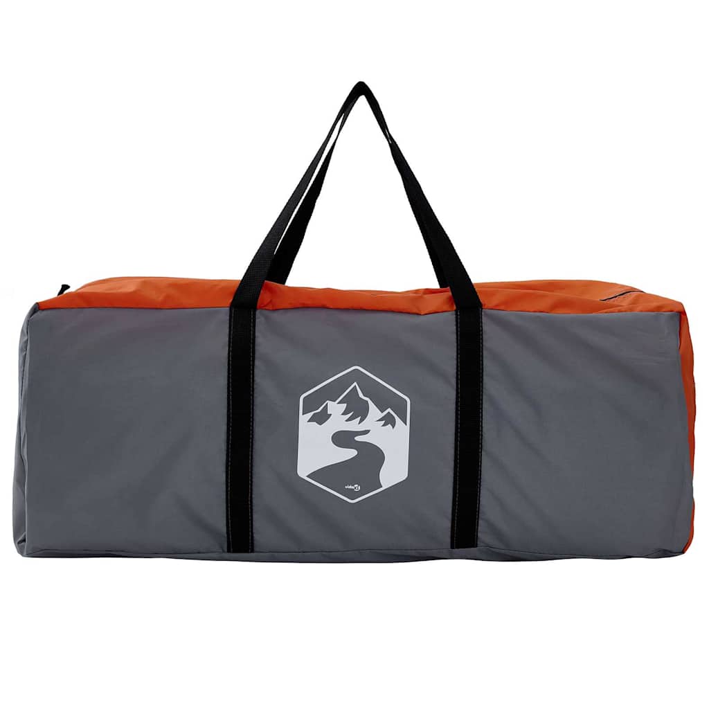 Tenda interna 8 persona Grigio e arancione taffetà