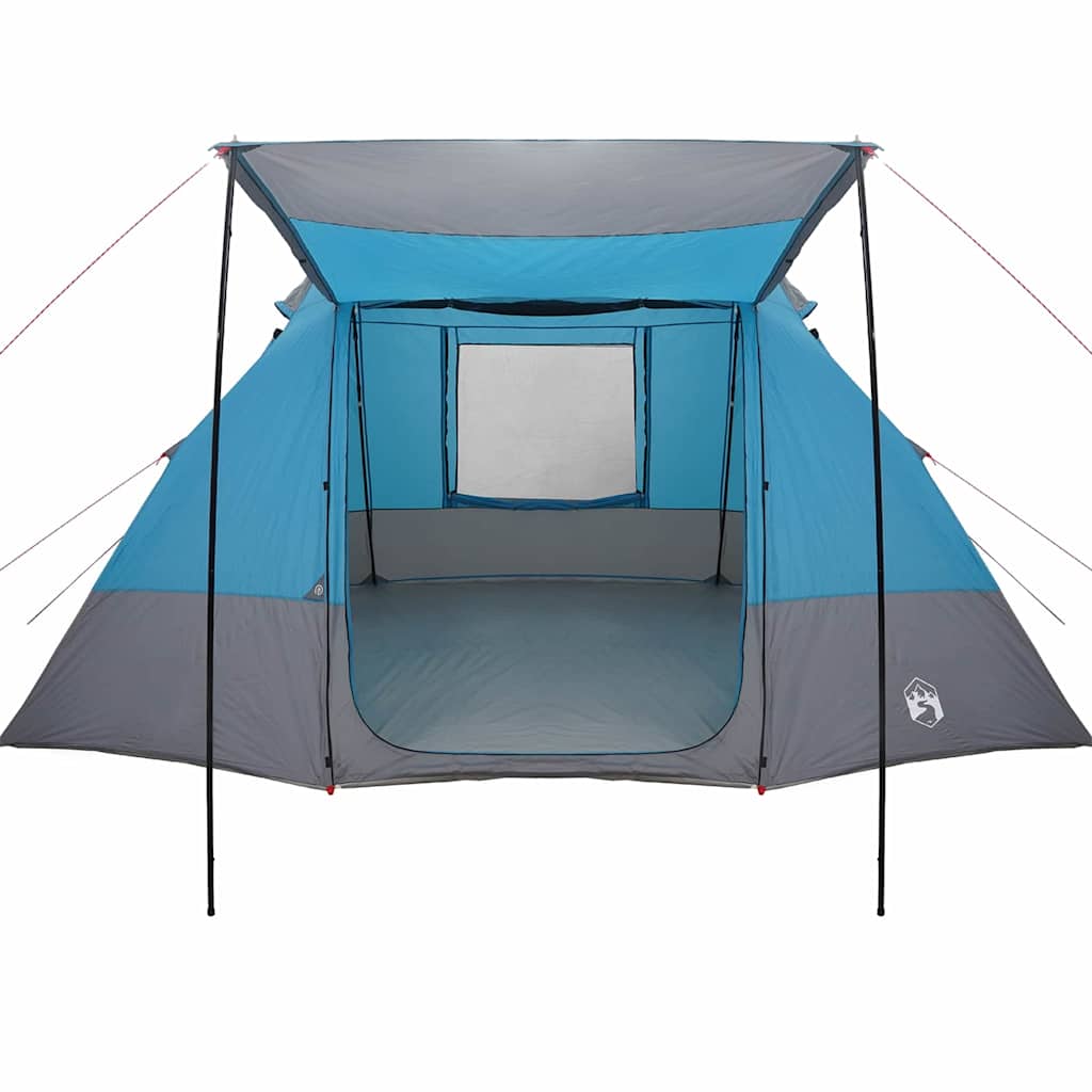 Tenda da campeggio 10 persona Blu taffetà Impermeabile