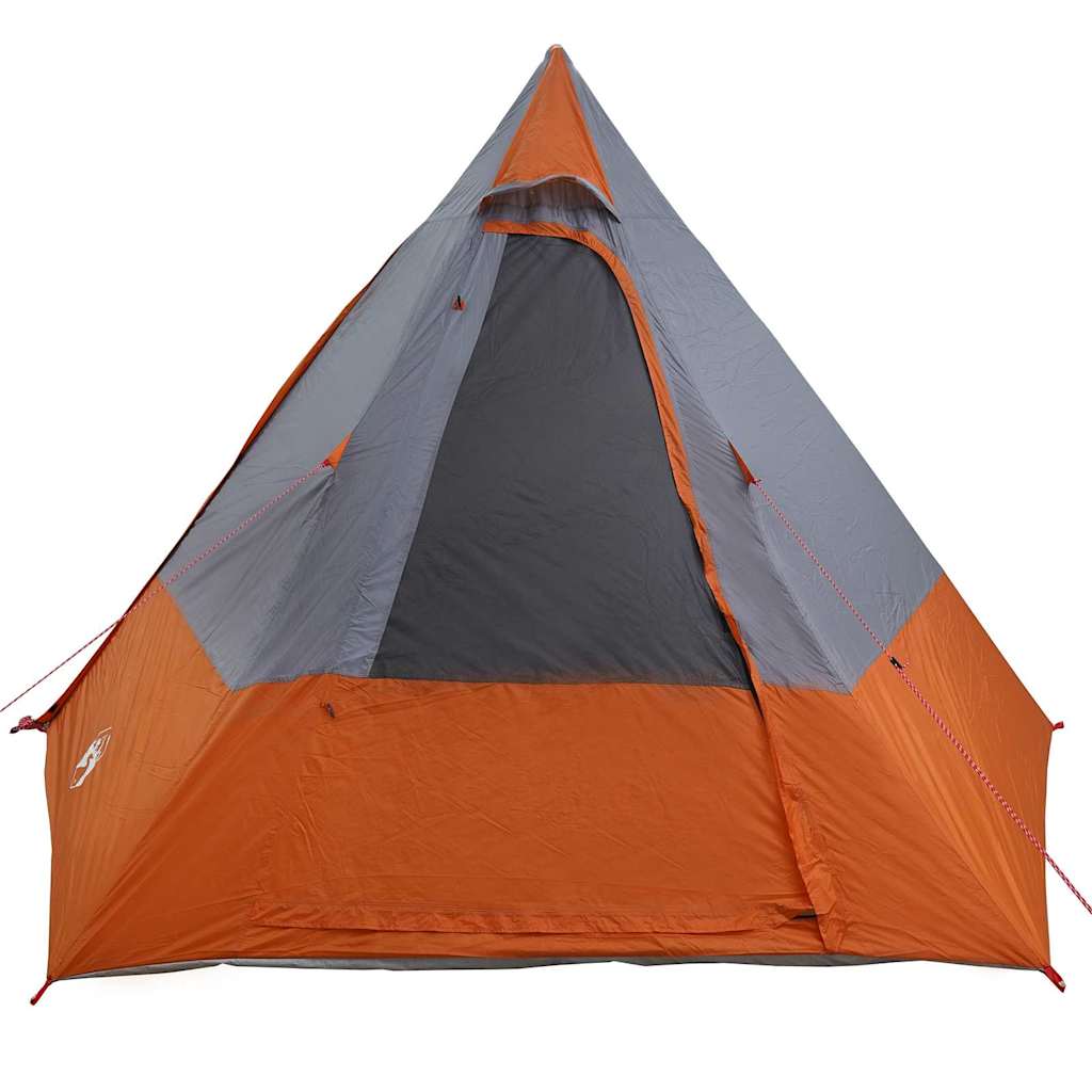 Tenda da campeggio 10 persona Grigio e arancione taffetà
