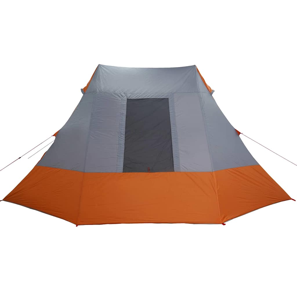 Tenda da campeggio 10 persona Grigio e arancione taffetà