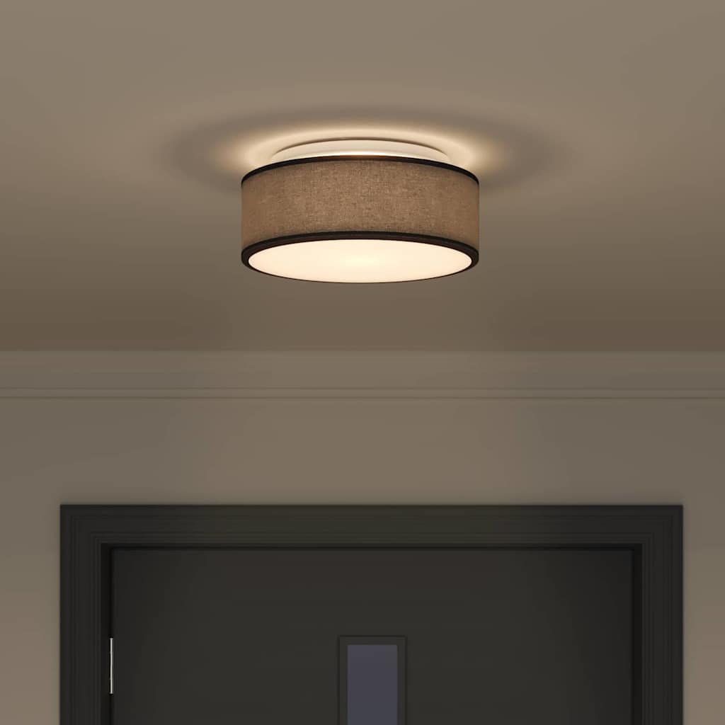 Lampada da soffitto Nero 30 x 30 x 13,5 cm Tessuto