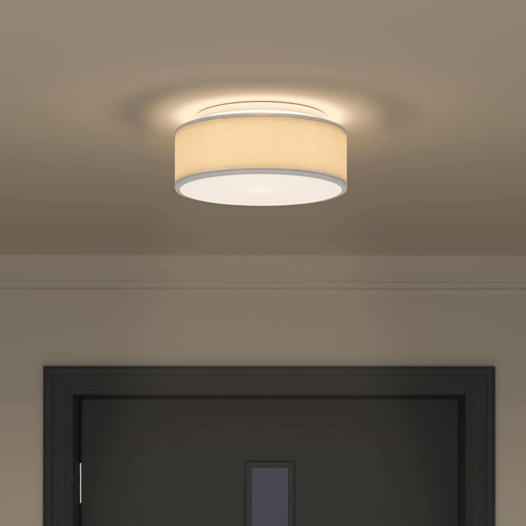 Lampada da soffitto Grigio 30 x 30 x 13,5 cm Tessuto