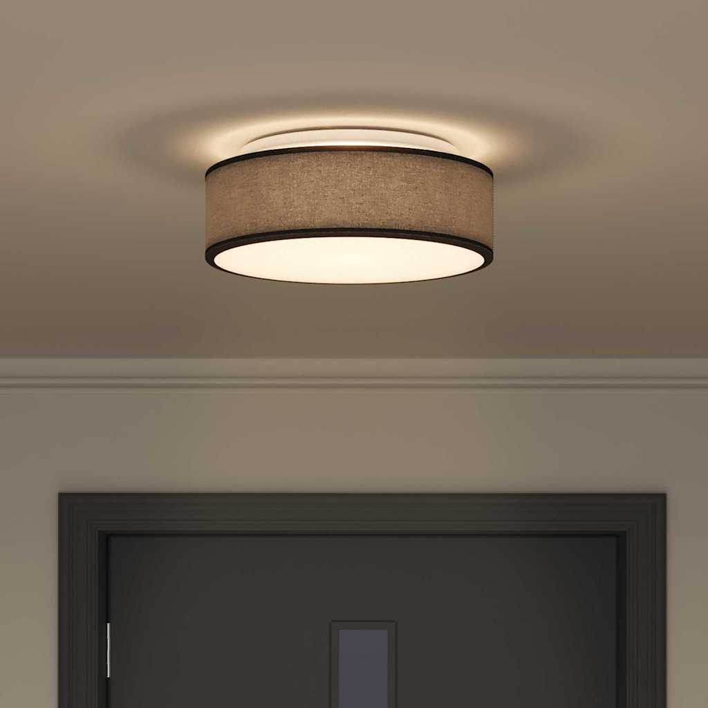 Lampada da soffitto Nero 38 x 38 x 13,5 cm Tessuto