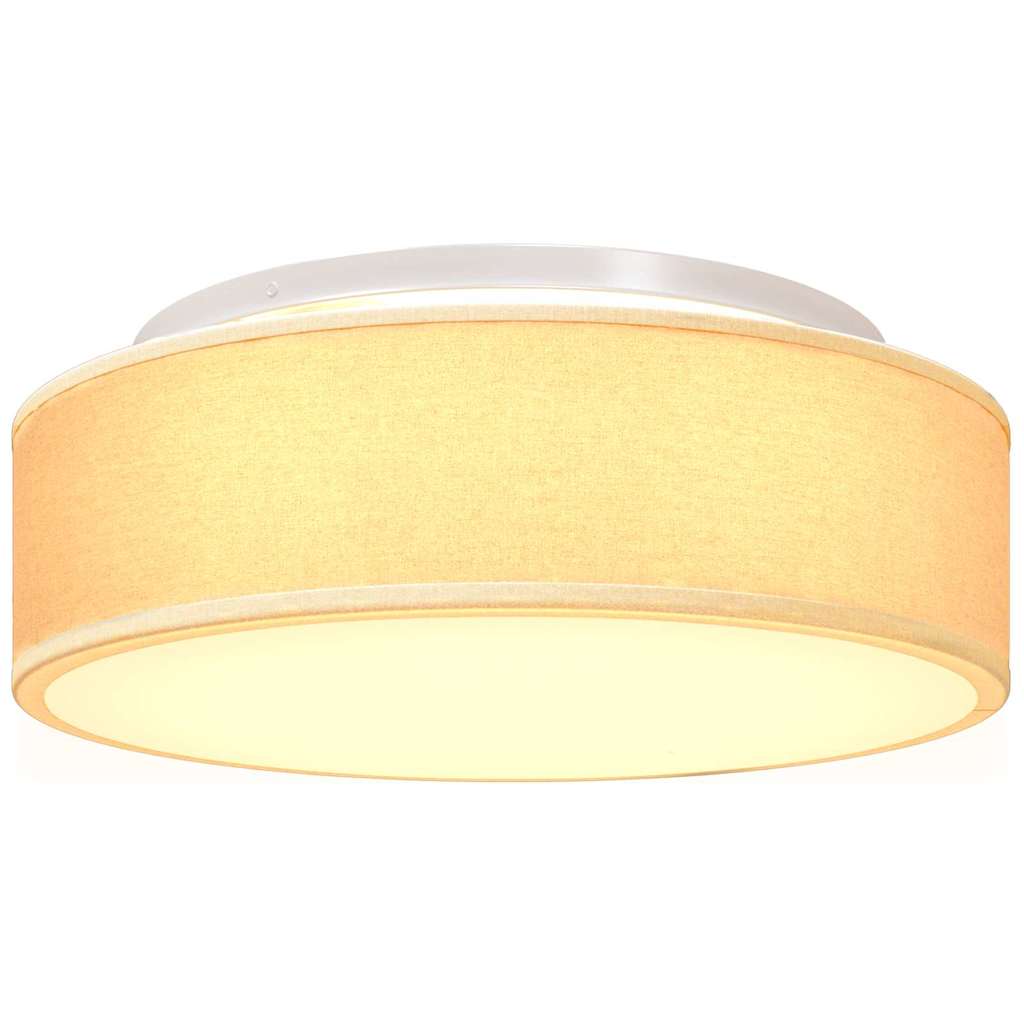 Lampada da soffitto Bianco 38 x 38 x 13,5 cm Tessuto