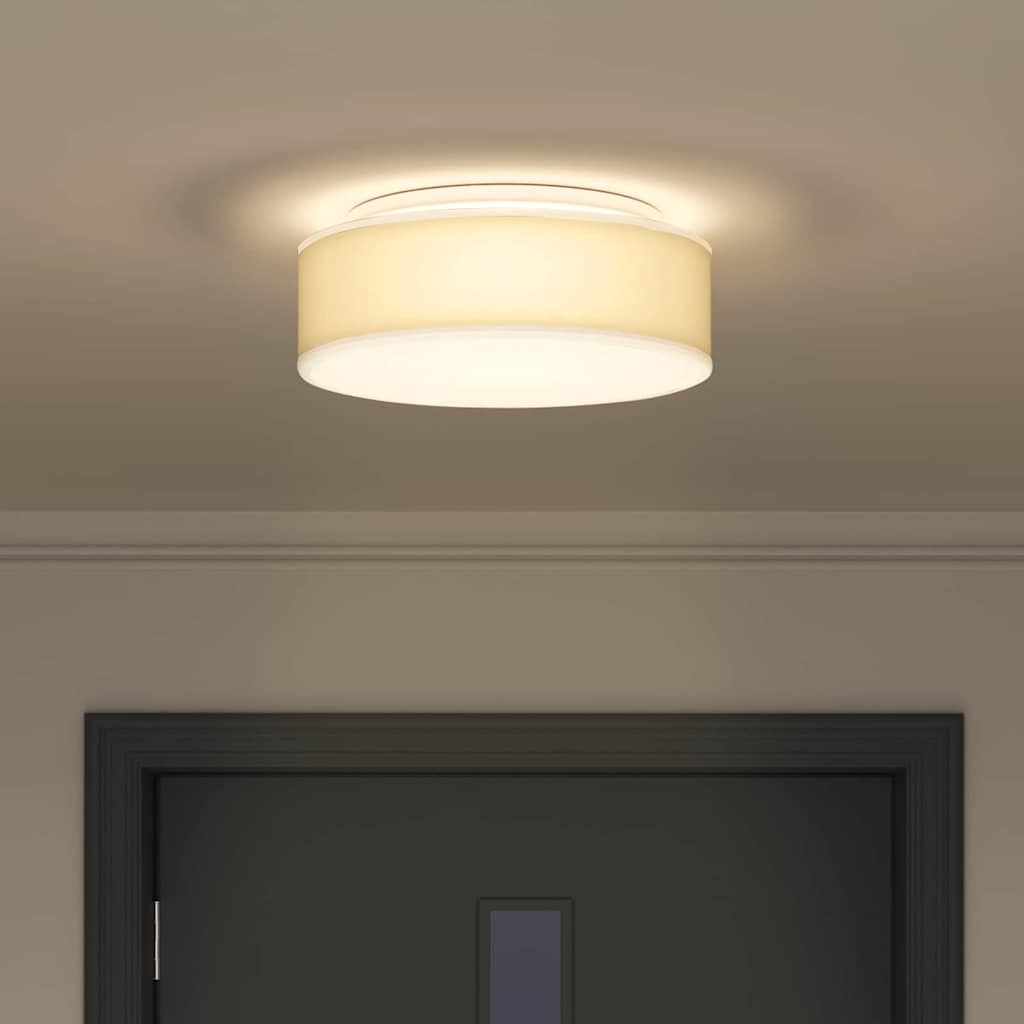 Lampada da soffitto Bianco 38 x 38 x 13,5 cm Tessuto