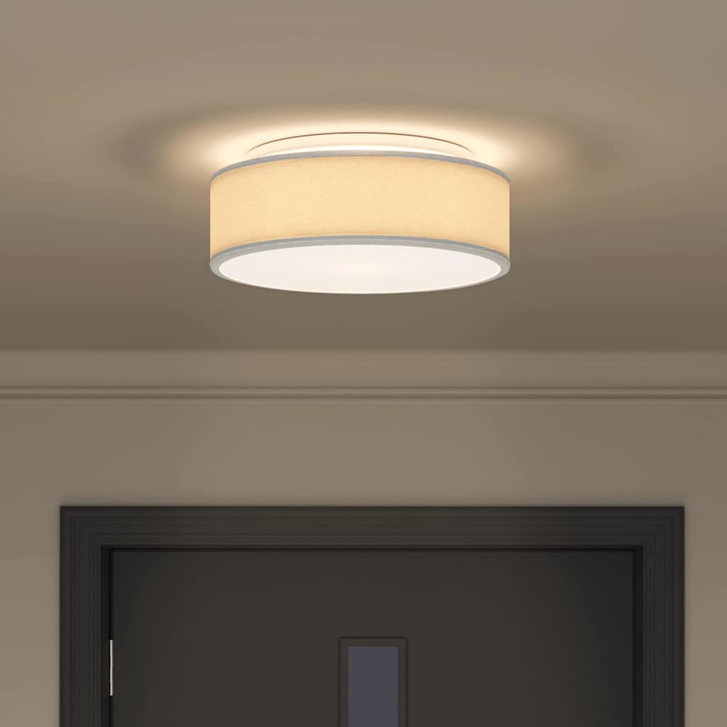 Lampada da soffitto Grigio 38 x 38 x 13,5 cm Tessuto