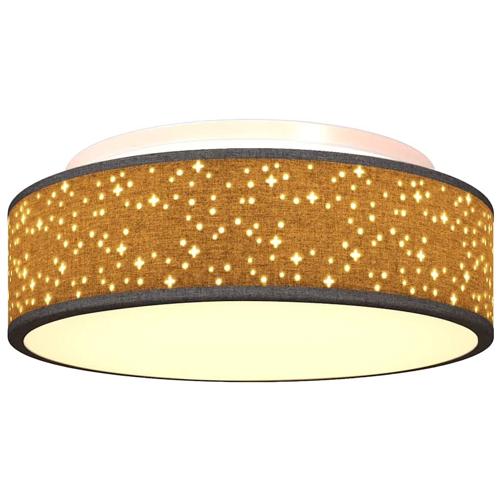 Lampada da soffitto Nero 38 x 38 x 13,5 cm Tessuto