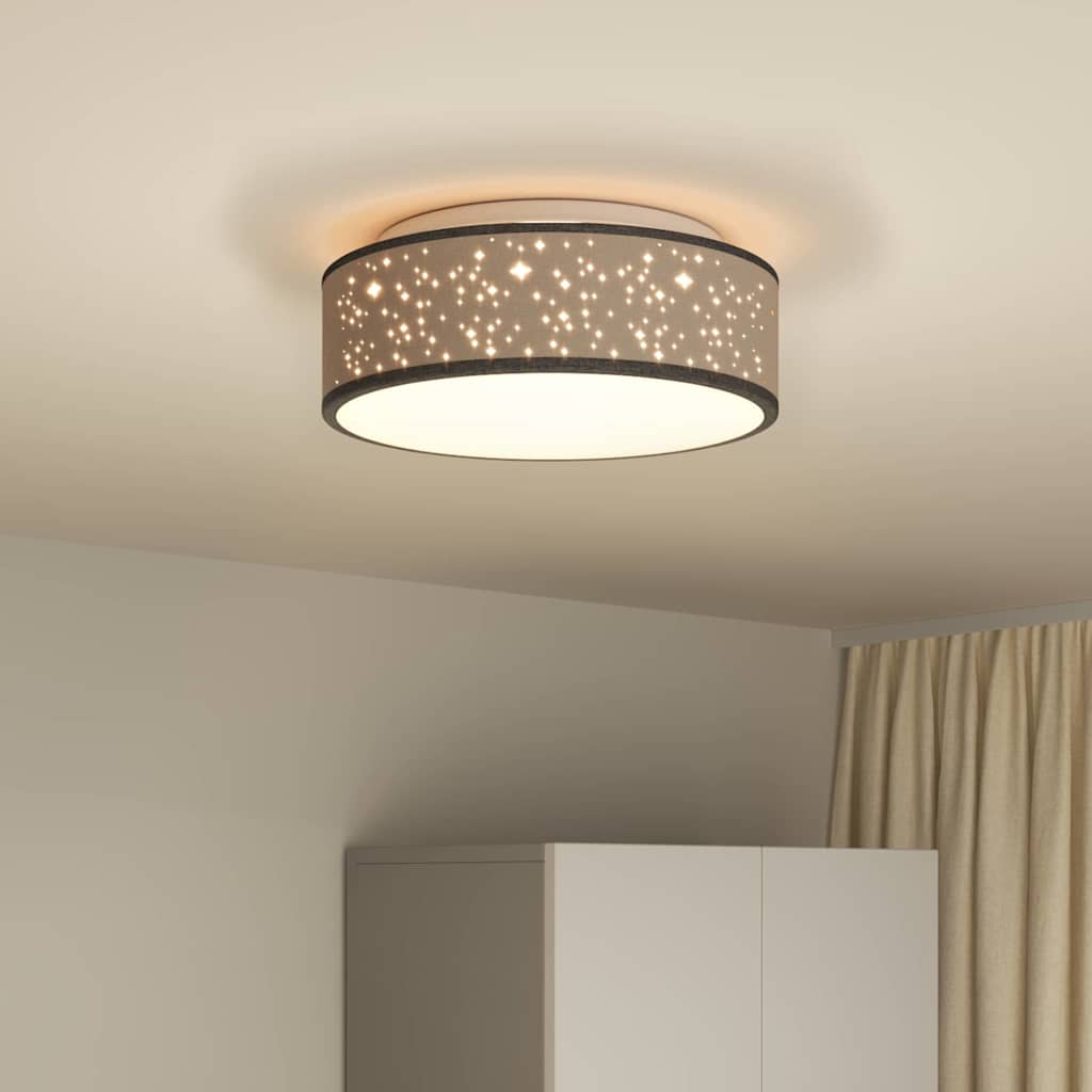 Lampada da soffitto Nero 38 x 38 x 13,5 cm Tessuto
