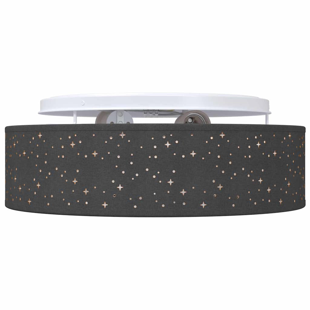 Lampada da soffitto Nero 38 x 38 x 13,5 cm Tessuto