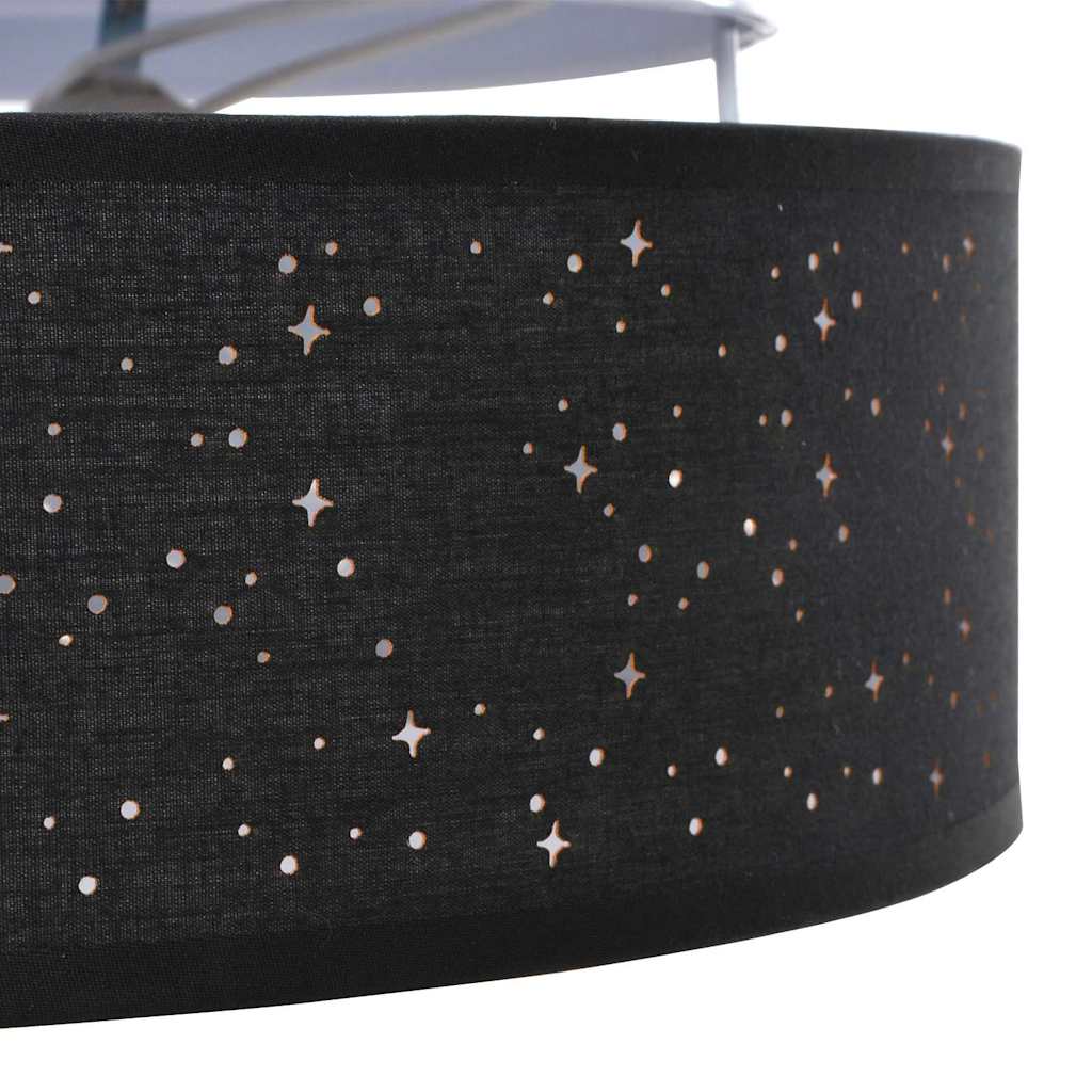 Lampada da soffitto Nero 38 x 38 x 13,5 cm Tessuto