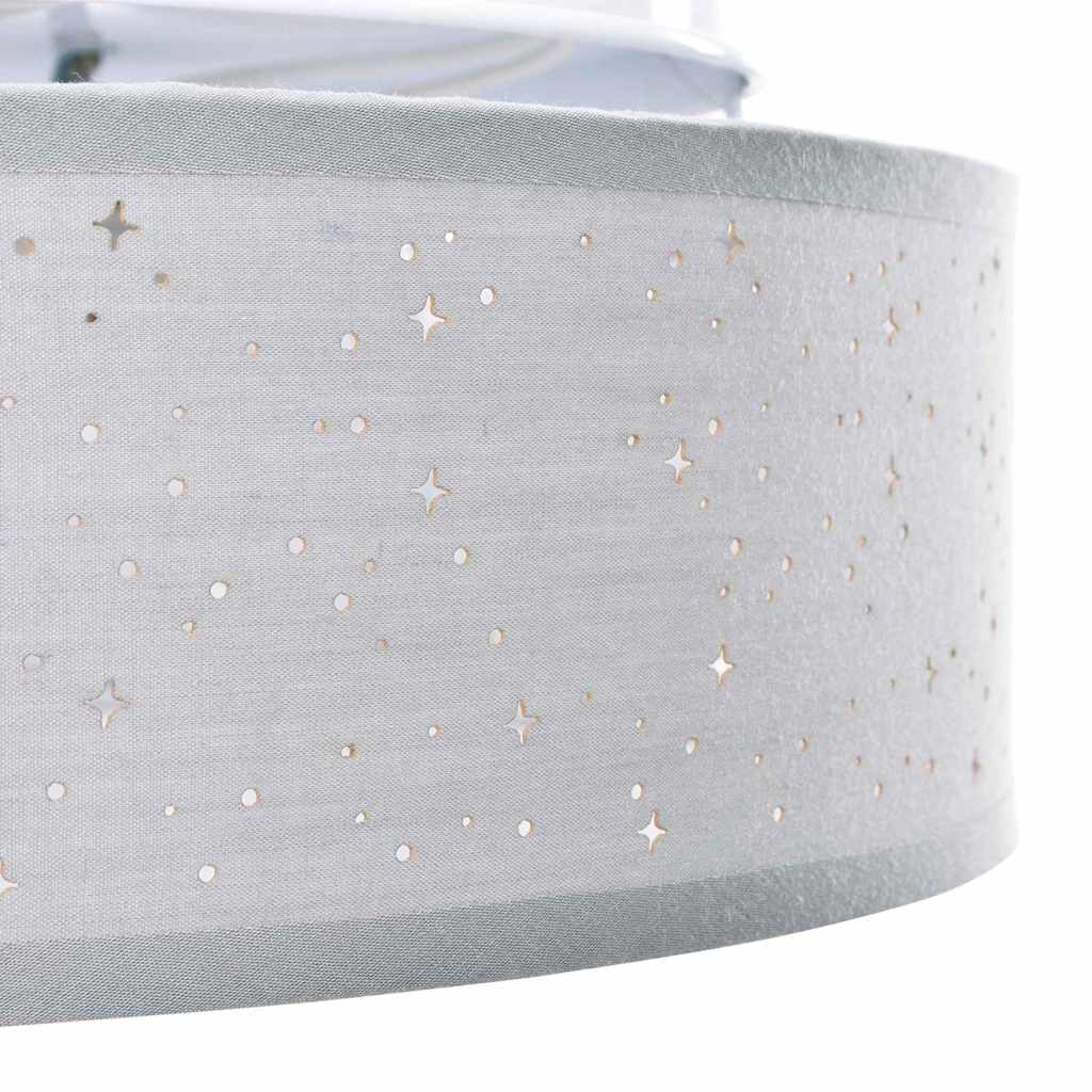 Lampada da soffitto Grigio 38 x 38 x 13,5 cm Tessuto