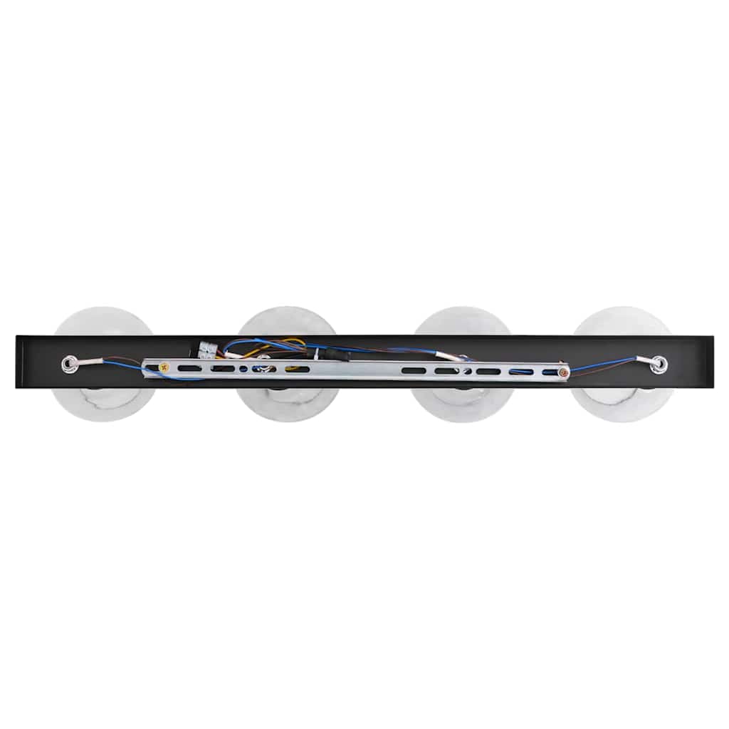 Faretto da soffitto Nero 73,5 x 13 x 26 cm Vetro e Metallo