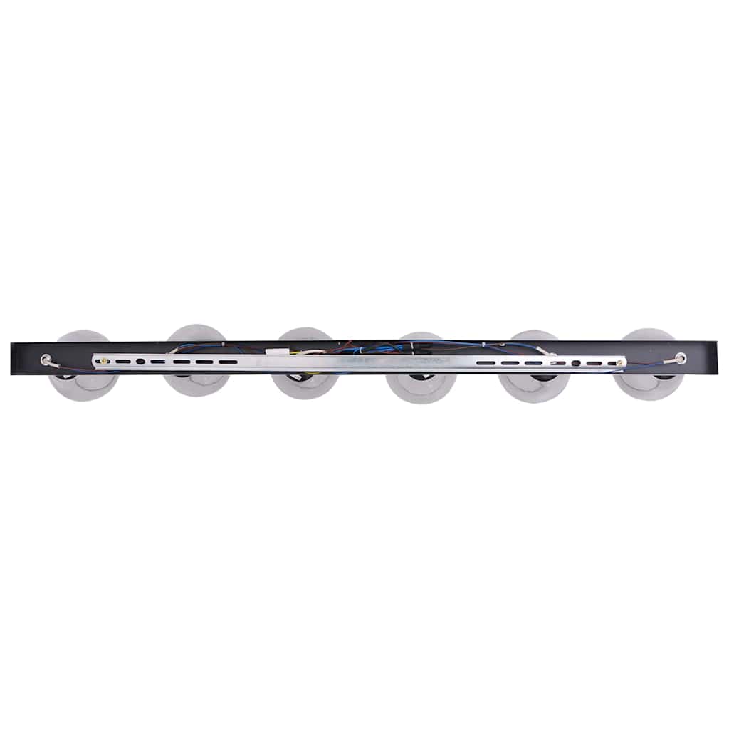 Faretto da soffitto Nero 110,5 x 13 x 26 cm Vetro e Metallo