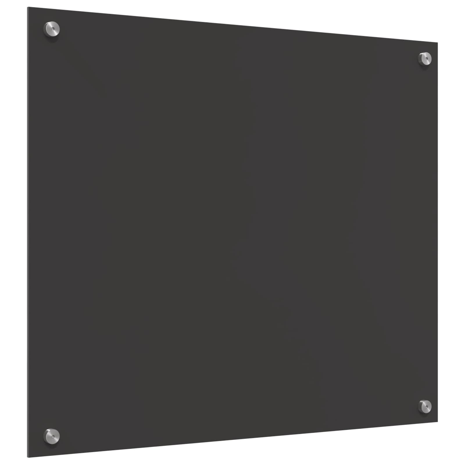 Schienale da cucina Grigio scuro 70 x 60 cm vetro temperato