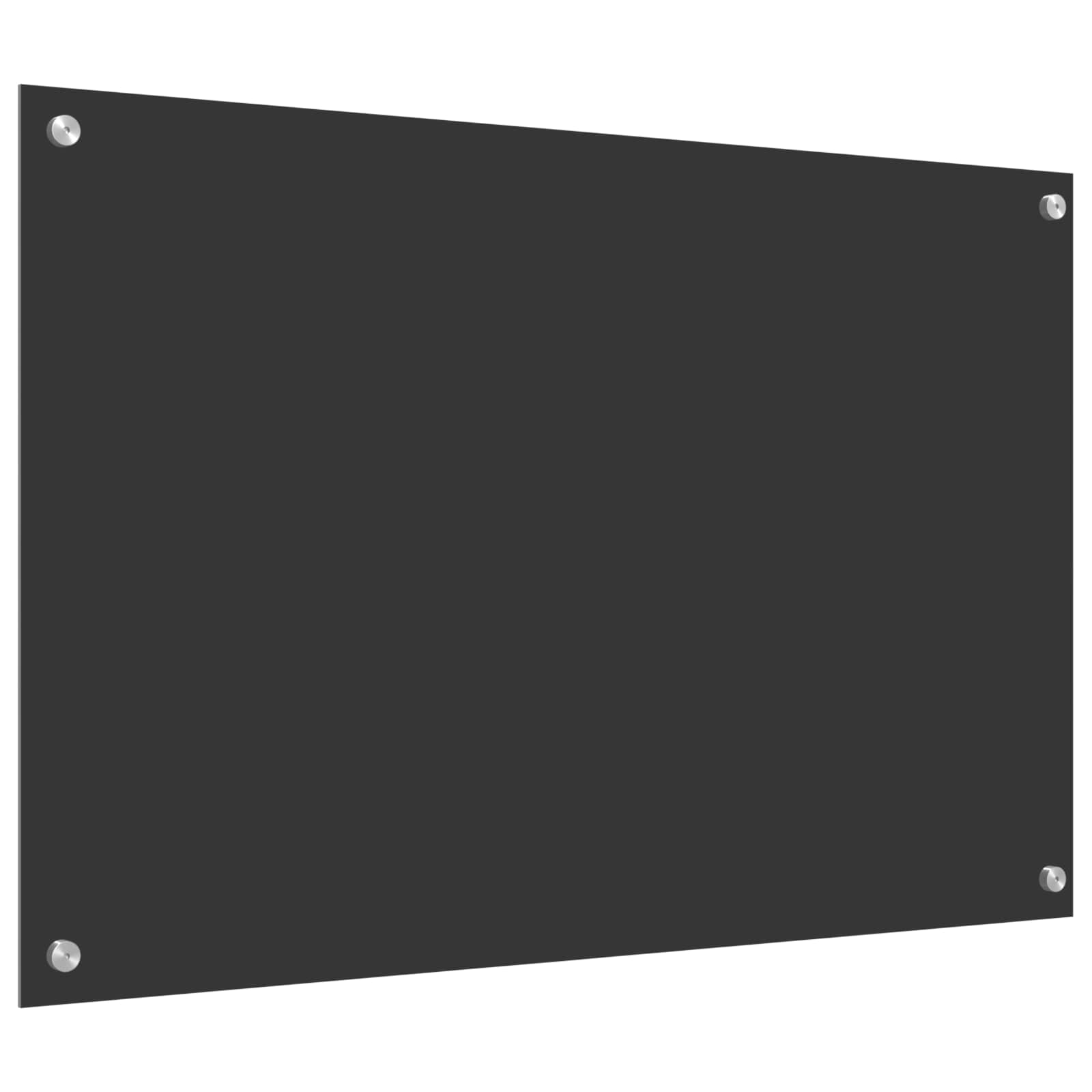 Schienale da cucina Grigio scuro 90 x 60 cm vetro temperato