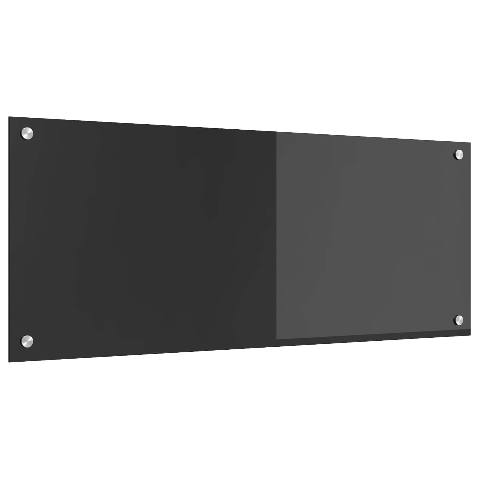 Schienale da cucina Grigio scuro 100 x 40 cm vetro temperato