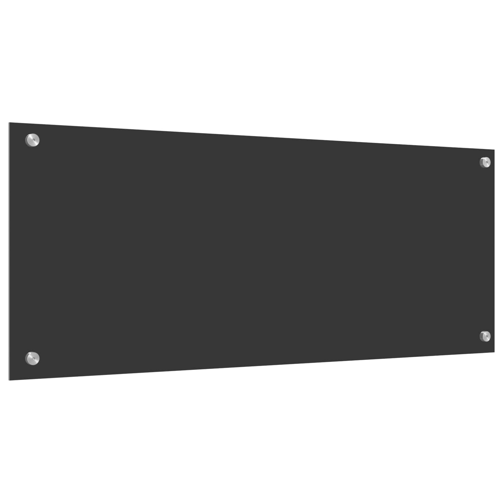 Schienale da cucina Grigio scuro 100 x 40 cm vetro temperato