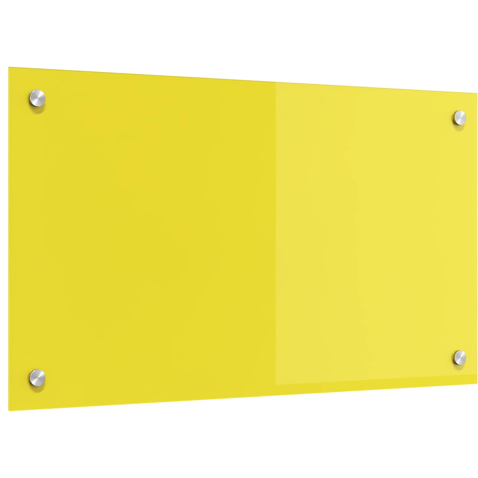 Schienale da cucina Giallo 70 x 40 cm vetro temperato