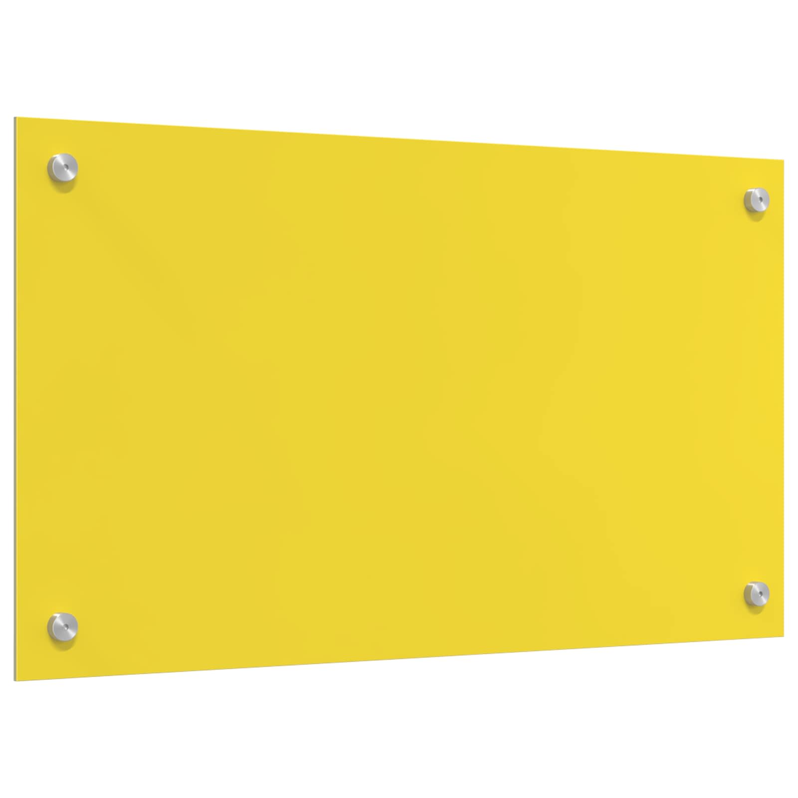 Schienale da cucina Giallo 70 x 40 cm vetro temperato