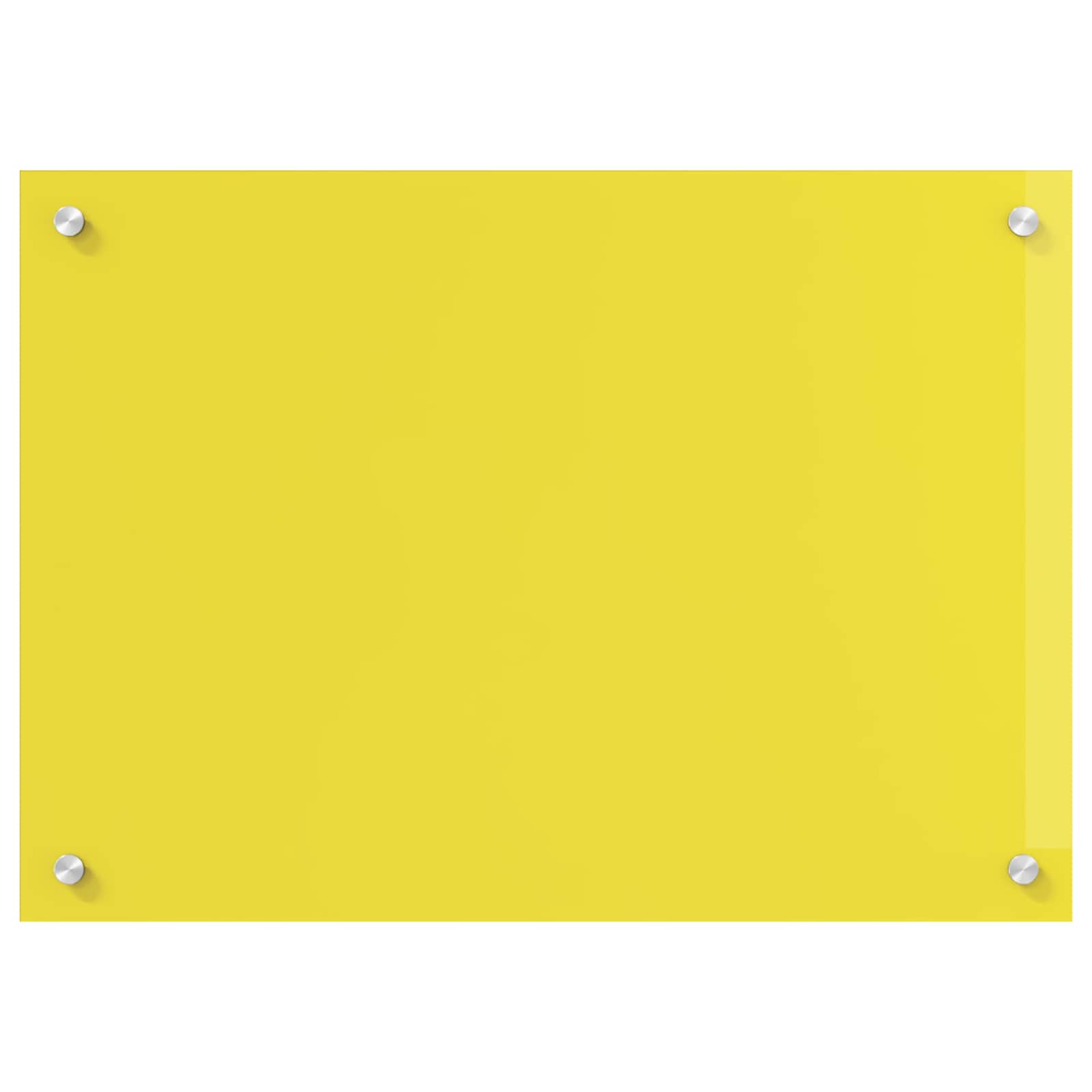 Schienale da cucina Giallo 70 x 50 cm vetro temperato