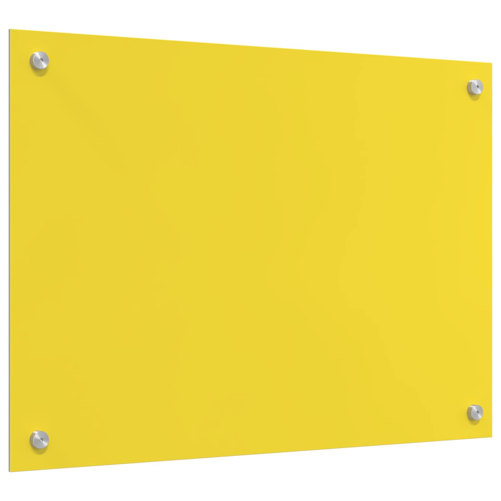 Schienale da cucina Giallo 70 x 50 cm vetro temperato