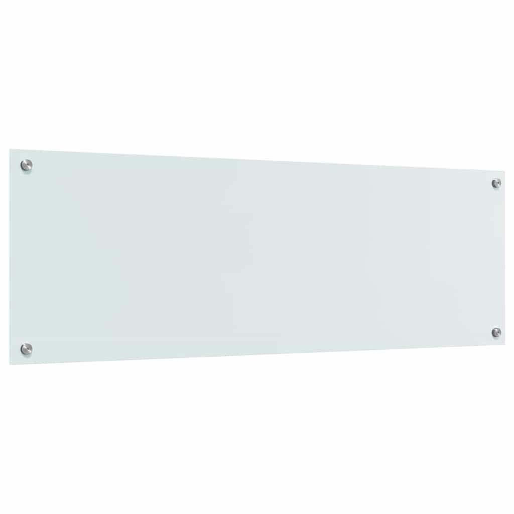 Schienale da cucina Bianco 120 x 40 cm vetro temperato