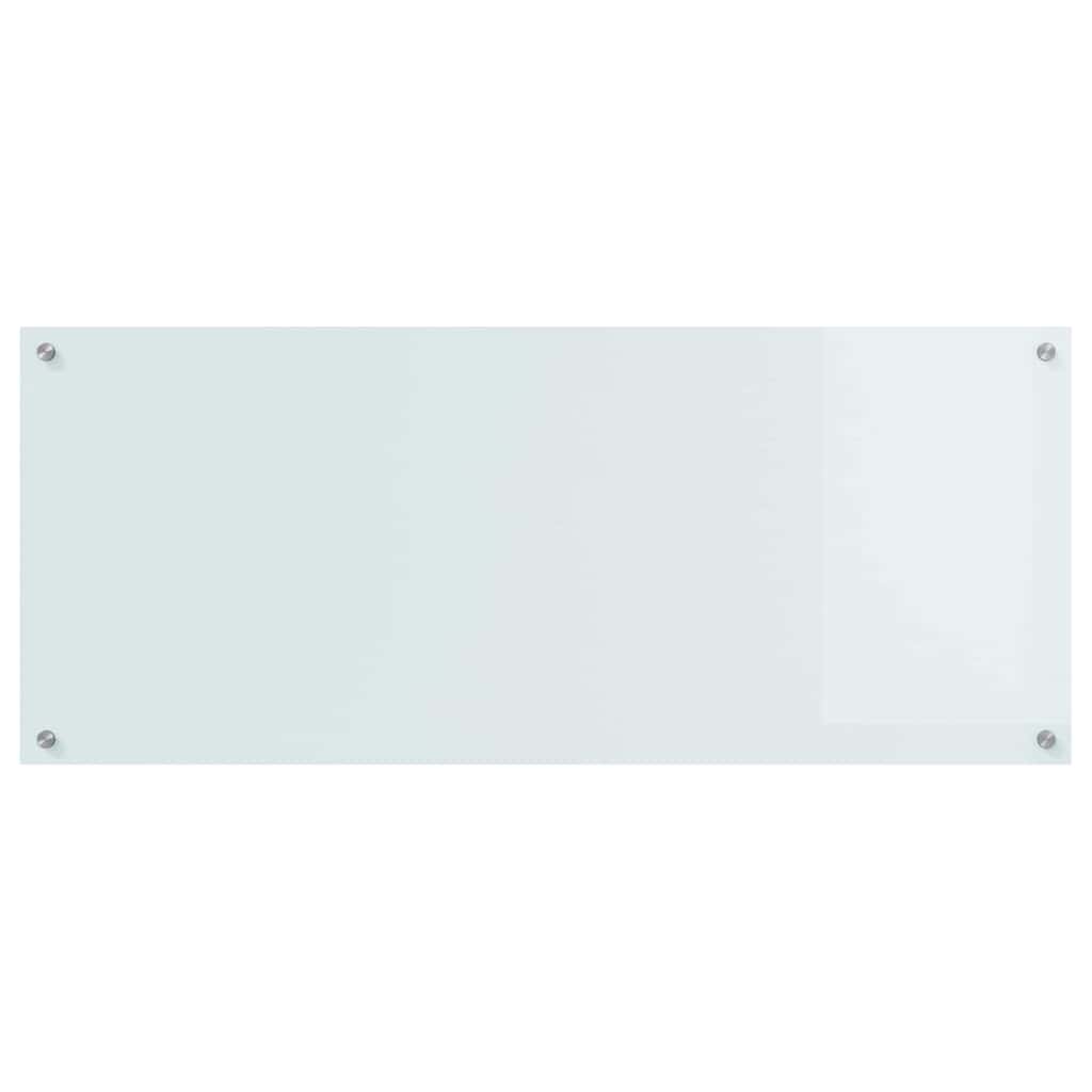 Schienale da cucina Bianco 120 x 50 cm vetro temperato