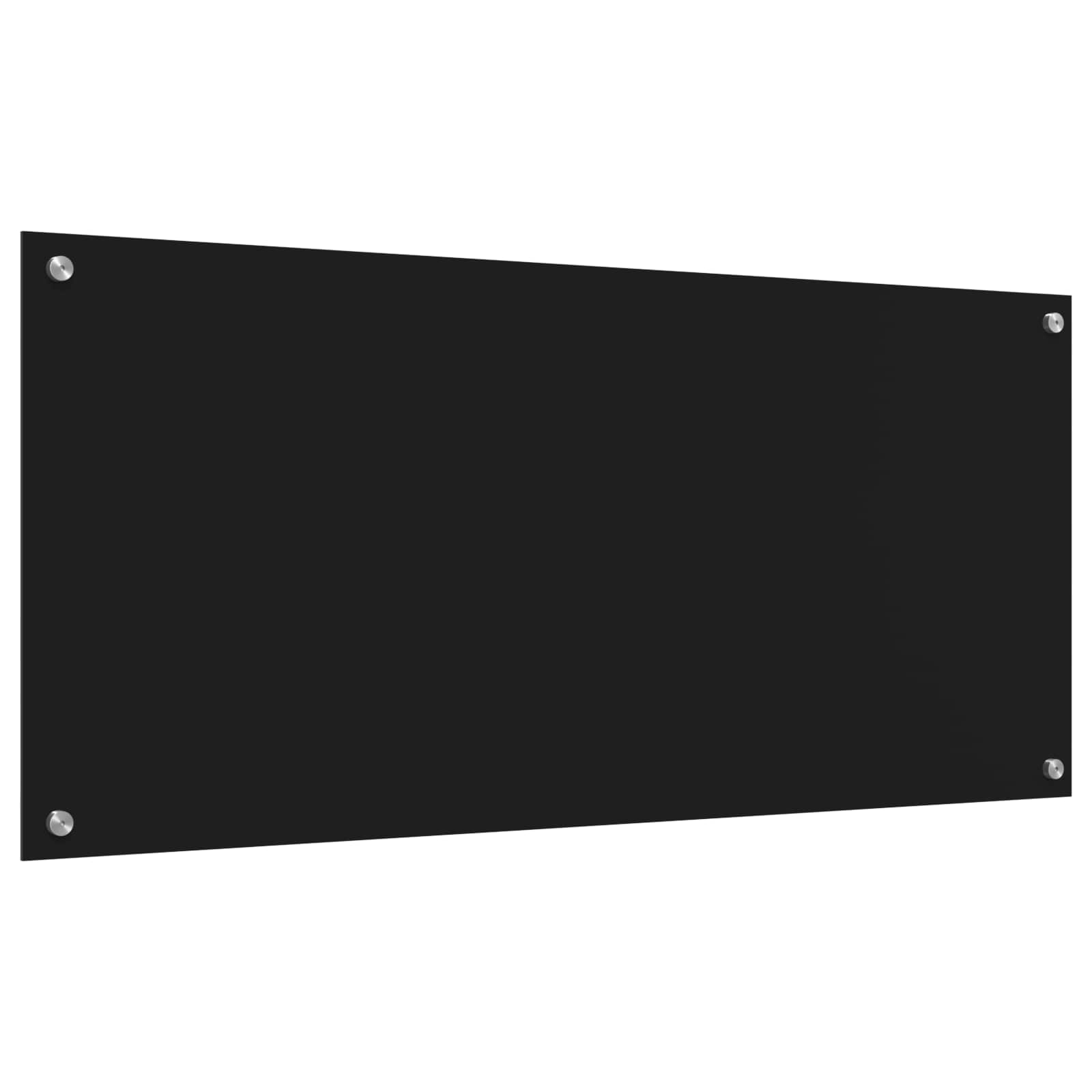 Schienale da cucina Nero 110 x 50 cm vetro temperato