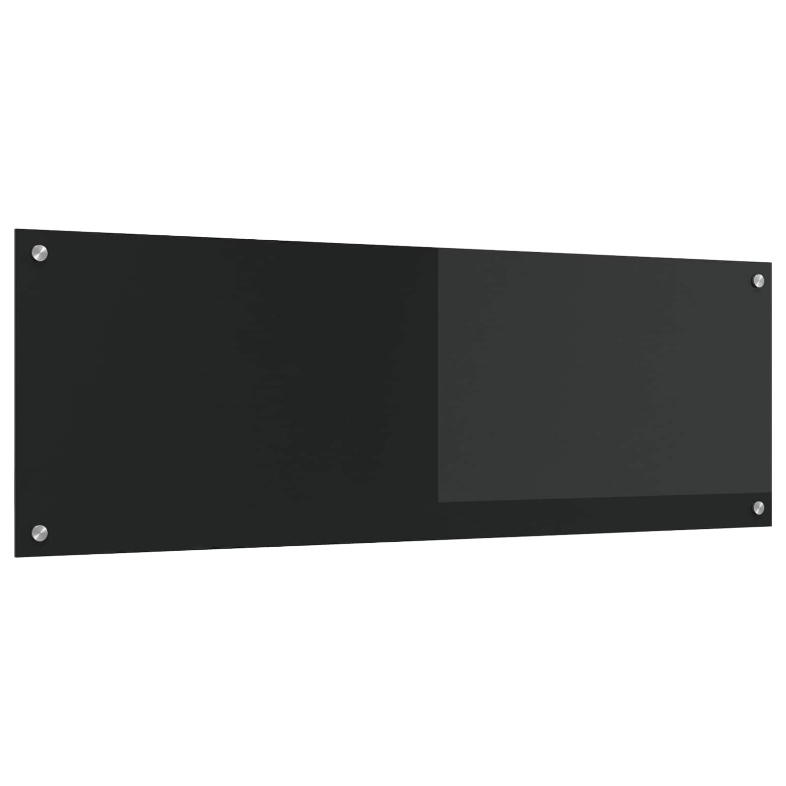 Schienale da cucina Nero 120 x 40 cm vetro temperato