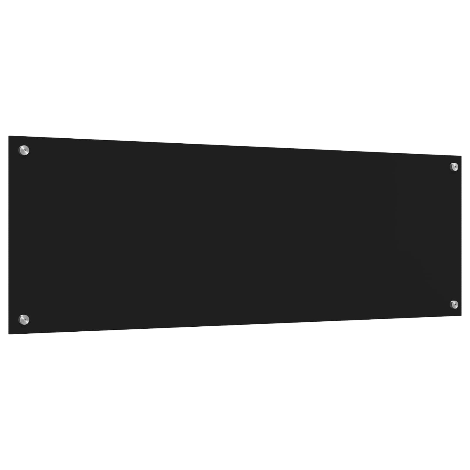 Schienale da cucina Nero 120 x 40 cm vetro temperato