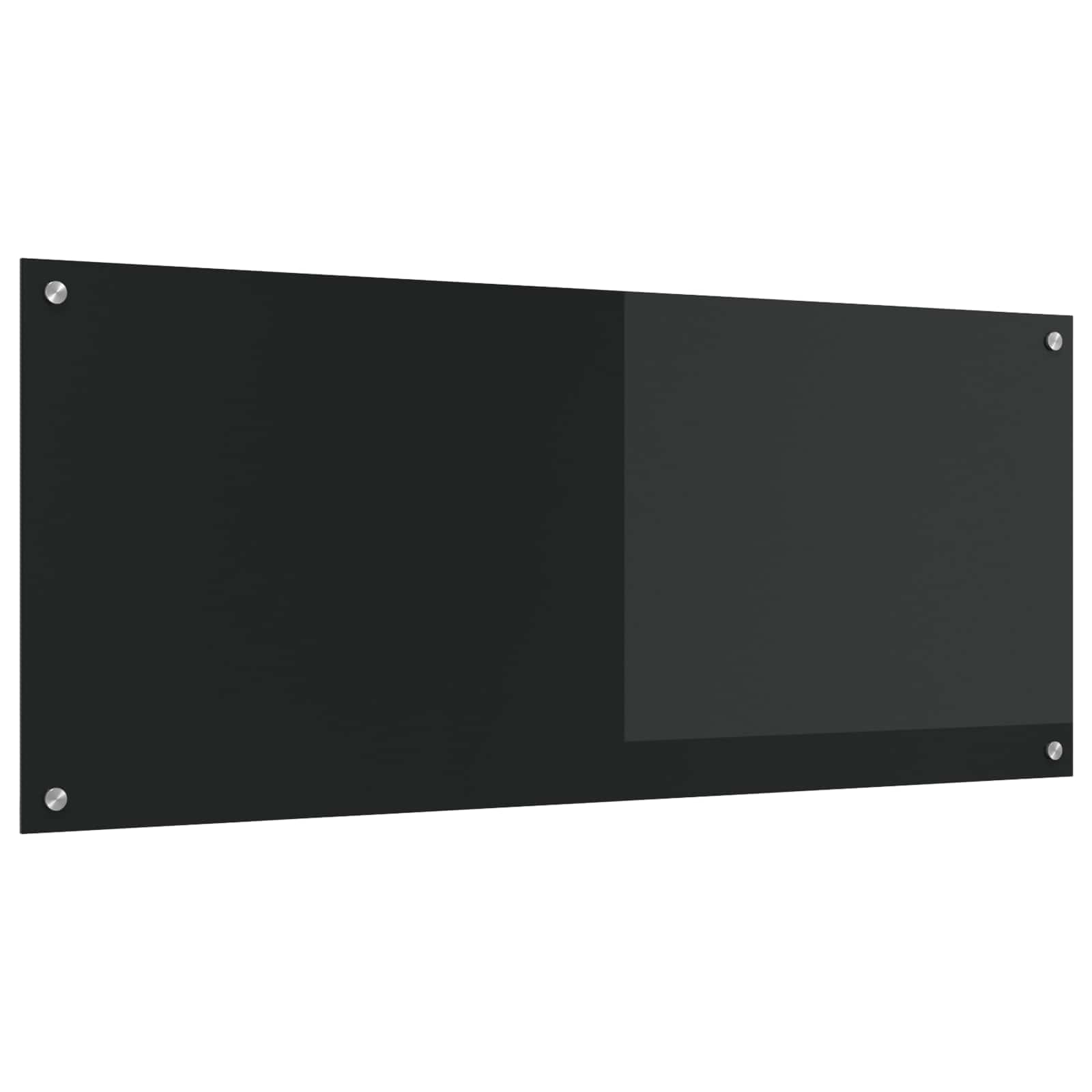 Schienale da cucina Nero 120 x 50 cm vetro temperato