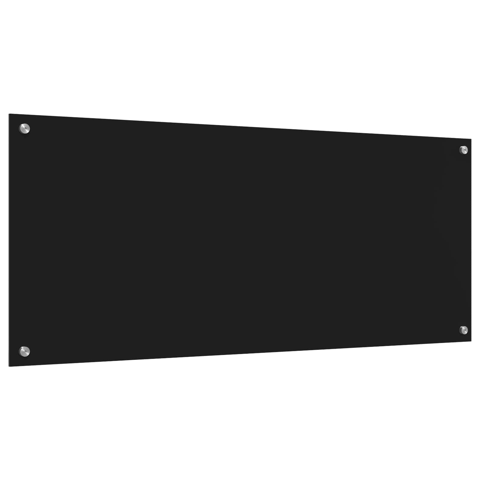 Schienale da cucina Nero 120 x 50 cm vetro temperato