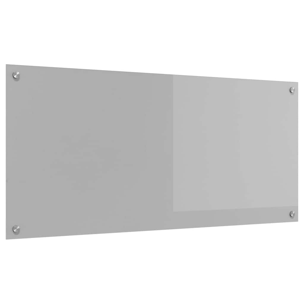 Schienale da cucina Grigio chiaro 110 x 50 cm vetro temperato