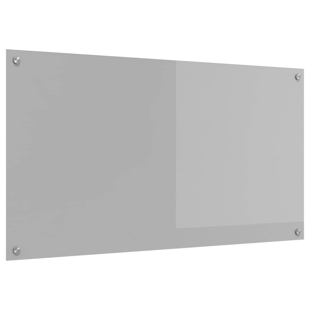 Schienale da cucina Grigio chiaro 110 x 60 cm vetro temperato