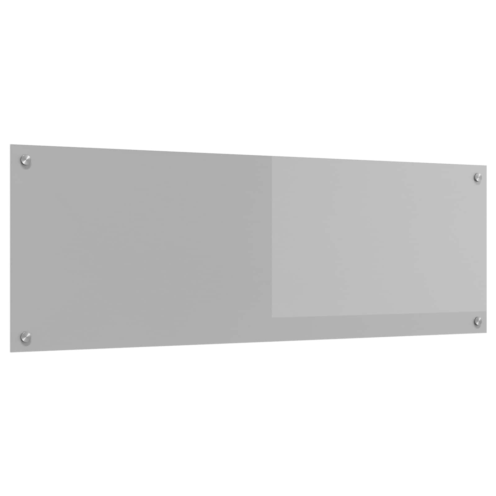 Schienale da cucina Grigio chiaro 120 x 40 cm vetro temperato