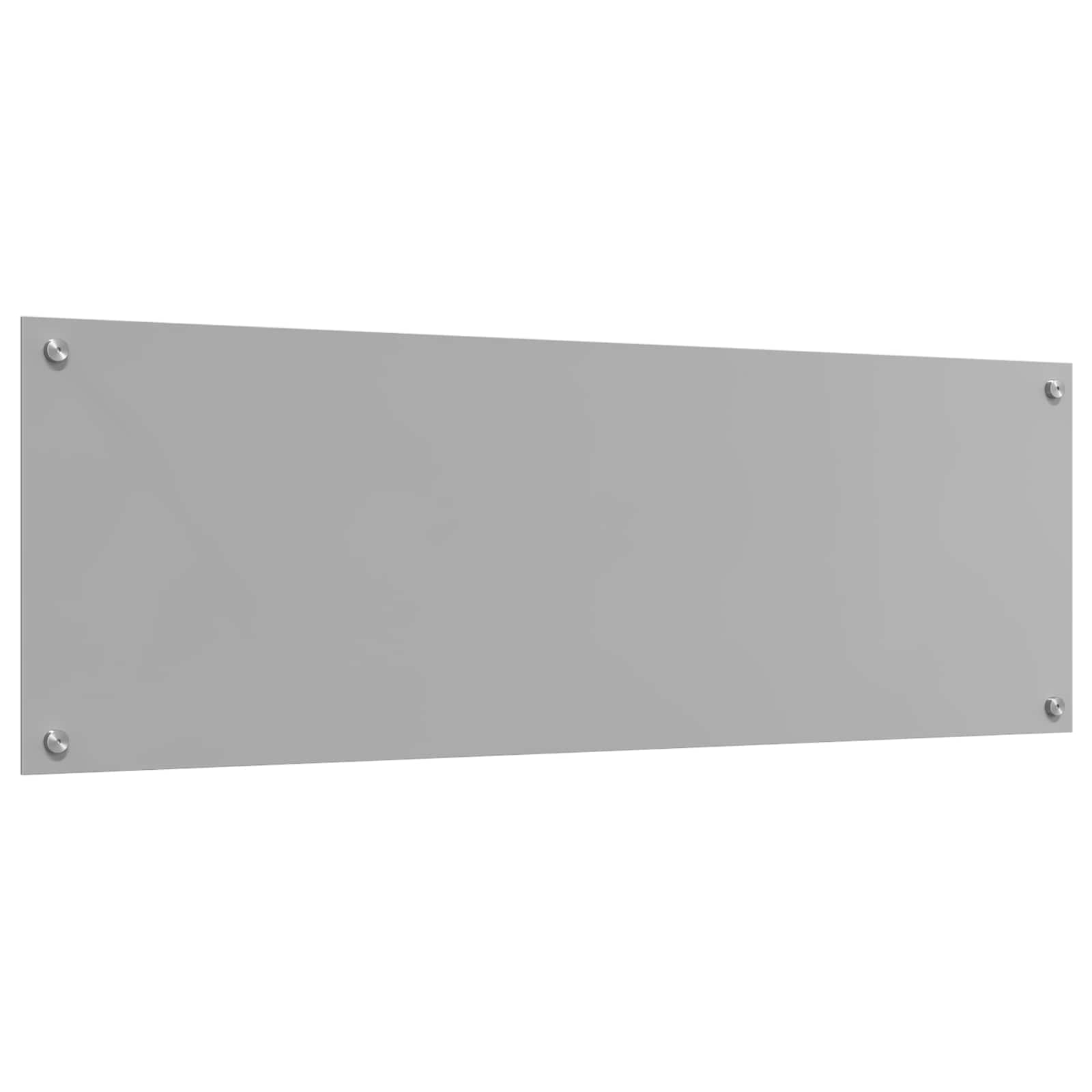Schienale da cucina Grigio chiaro 120 x 40 cm vetro temperato