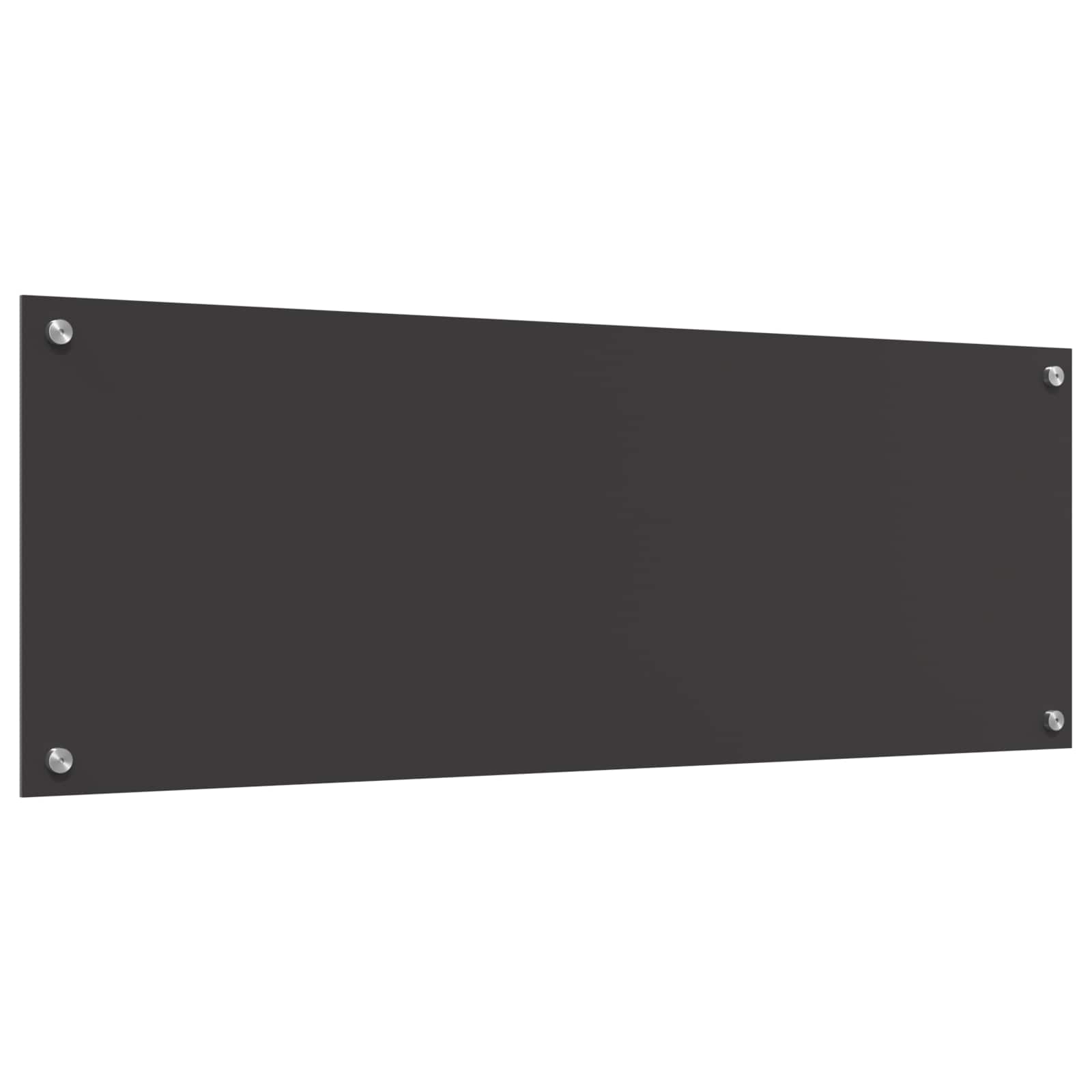 Schienale da cucina Grigio scuro 110 x 40 cm vetro temperato