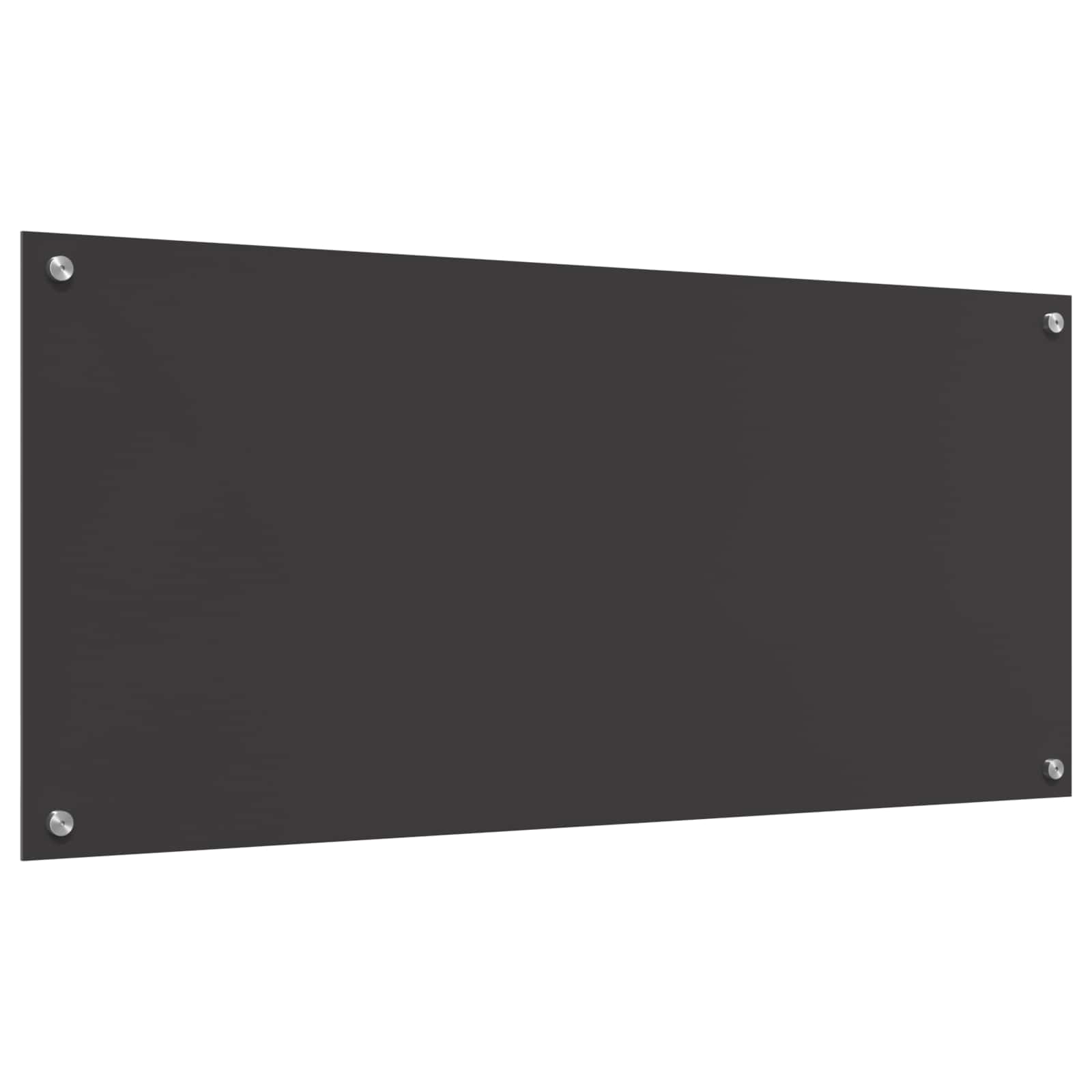 Schienale da cucina Grigio scuro 110 x 50 cm vetro temperato