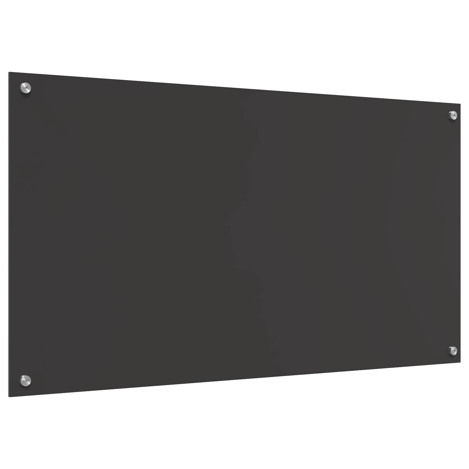 Schienale da cucina Grigio scuro 110 x 60 cm vetro temperato