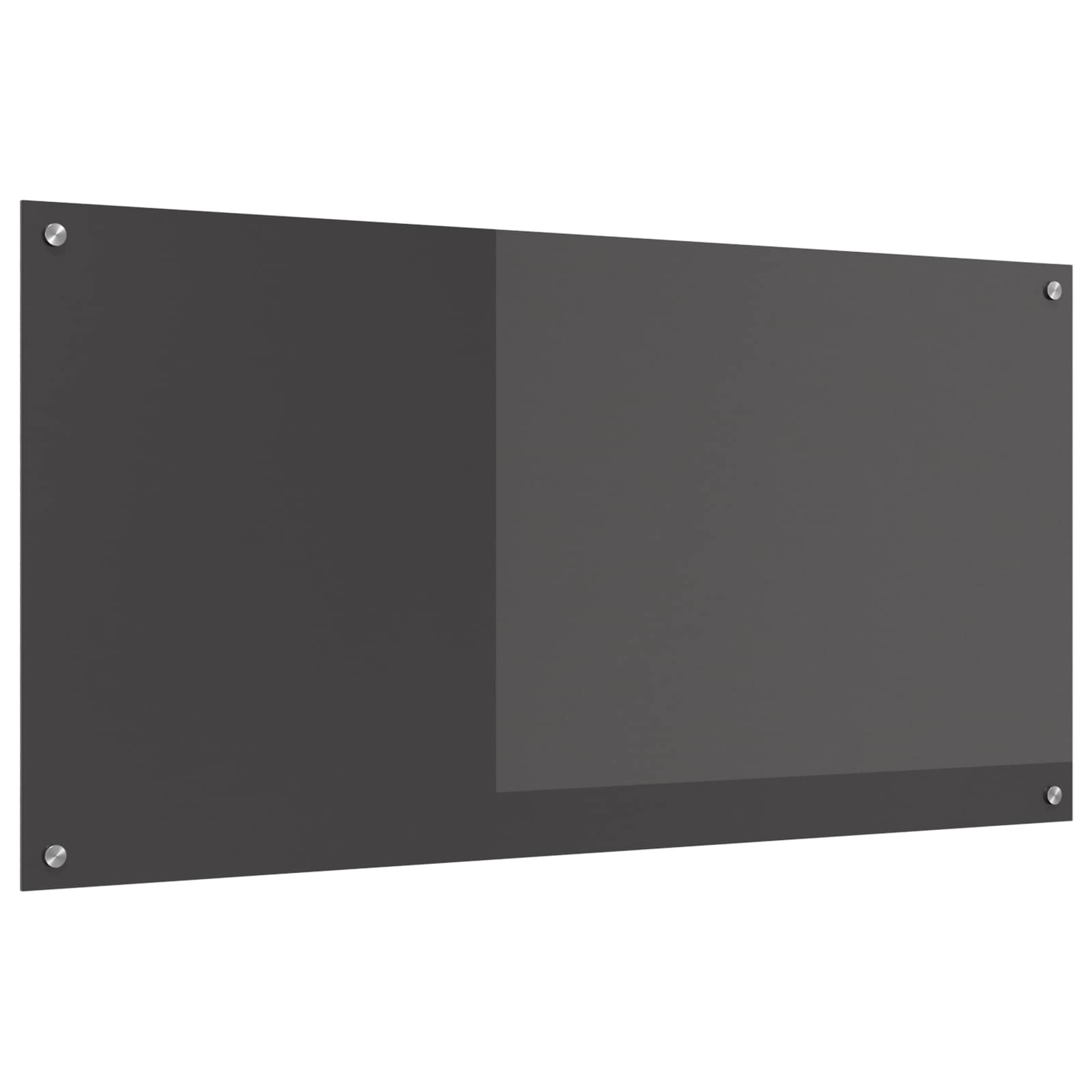 Schienale da cucina Grigio scuro 120 x 60 cm vetro temperato