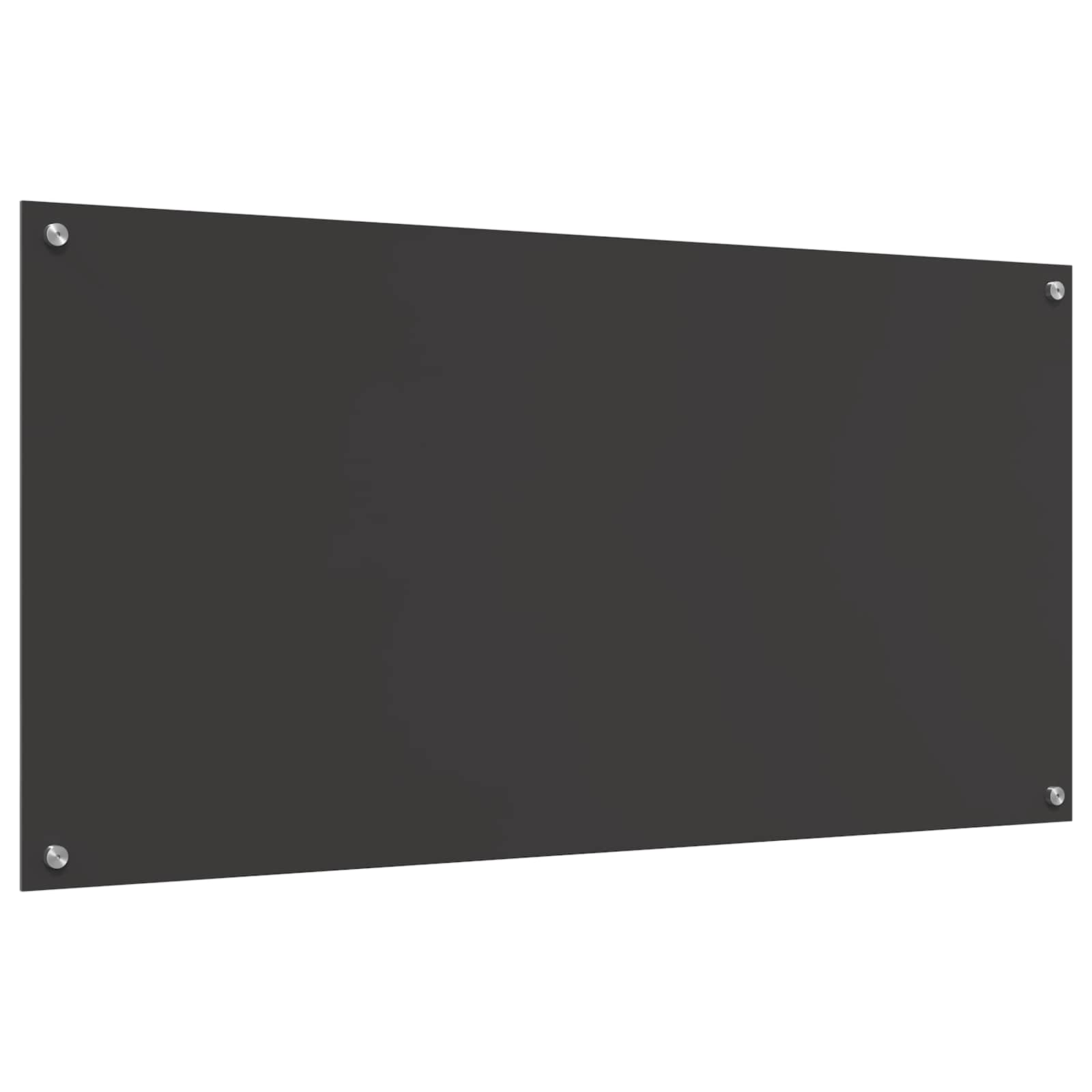 Schienale da cucina Grigio scuro 120 x 60 cm vetro temperato