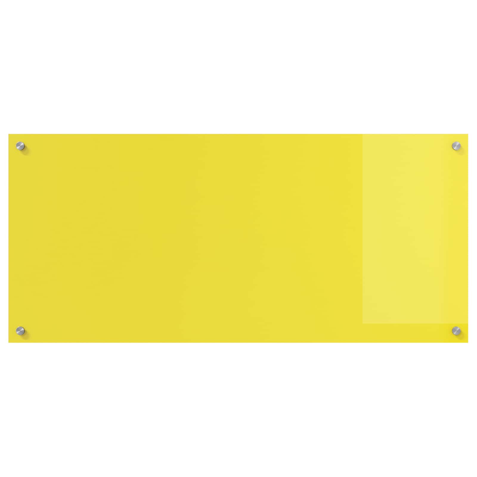Schienale da cucina Giallo 110 x 50 cm vetro temperato