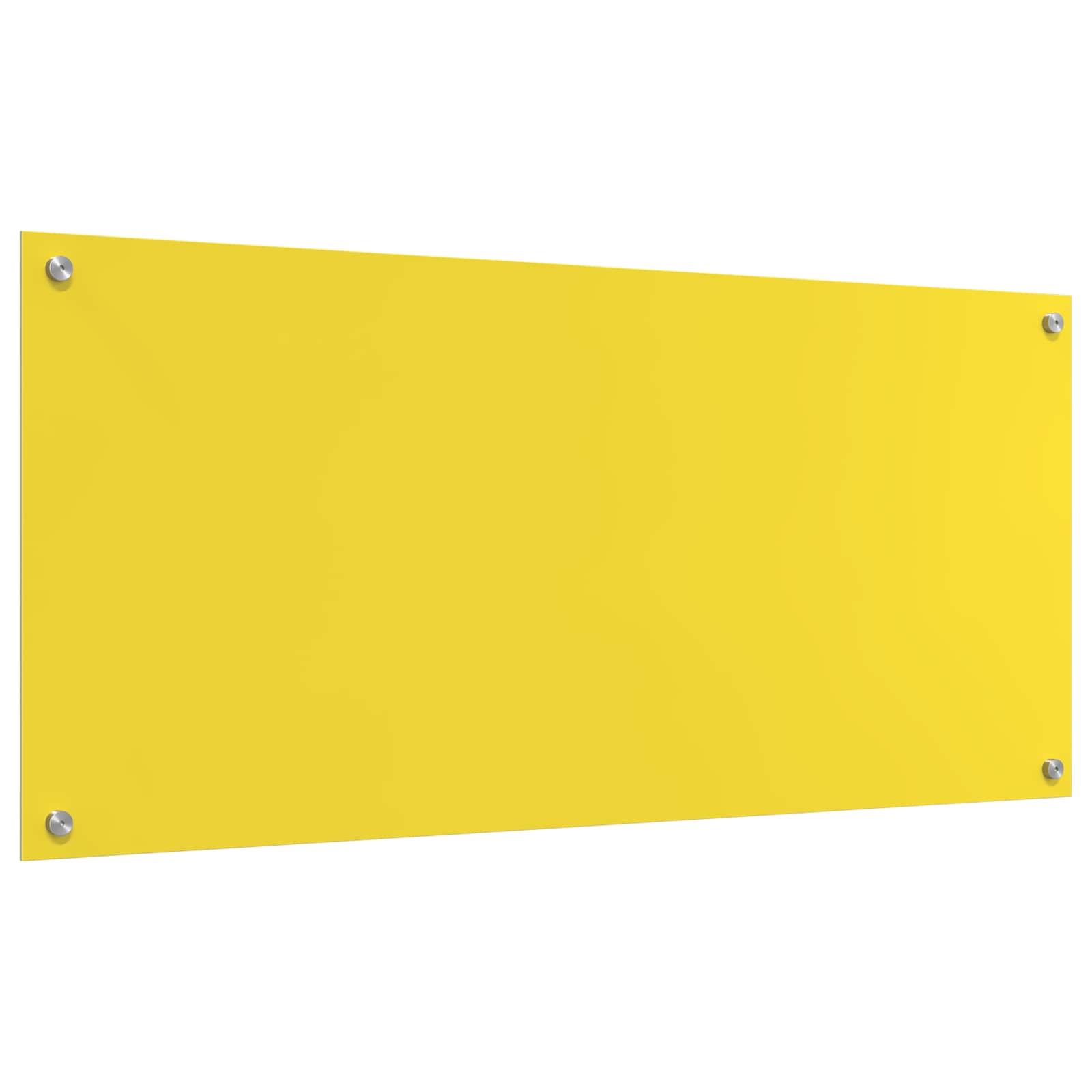 Schienale da cucina Giallo 110 x 50 cm vetro temperato