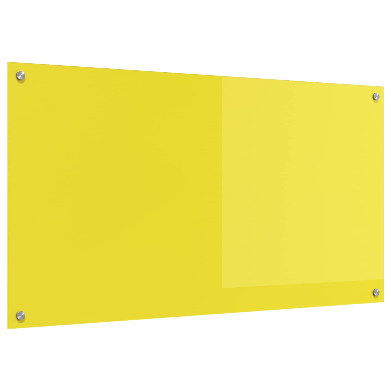 Schienale da cucina Giallo 110 x 60 cm vetro temperato