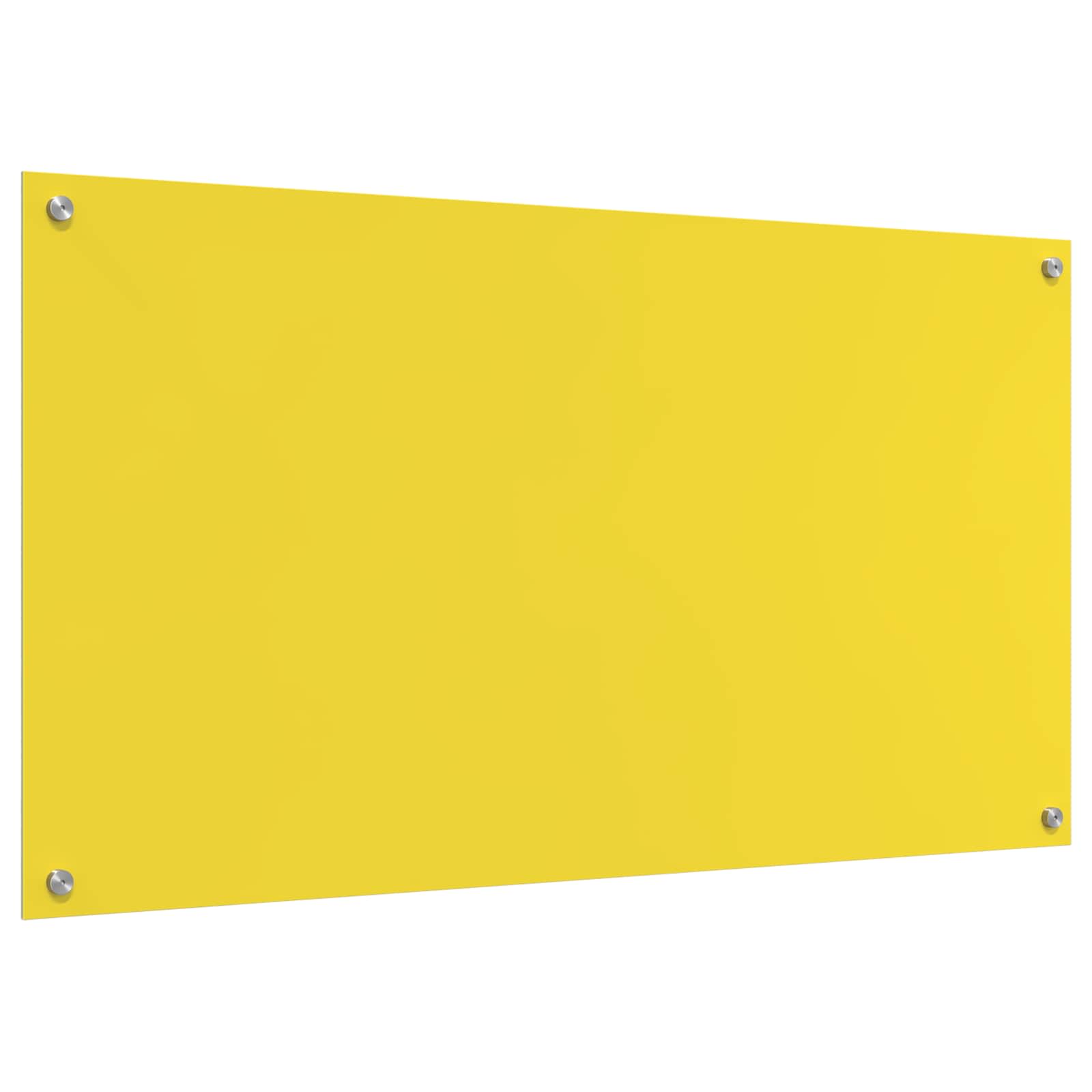 Schienale da cucina Giallo 110 x 60 cm vetro temperato