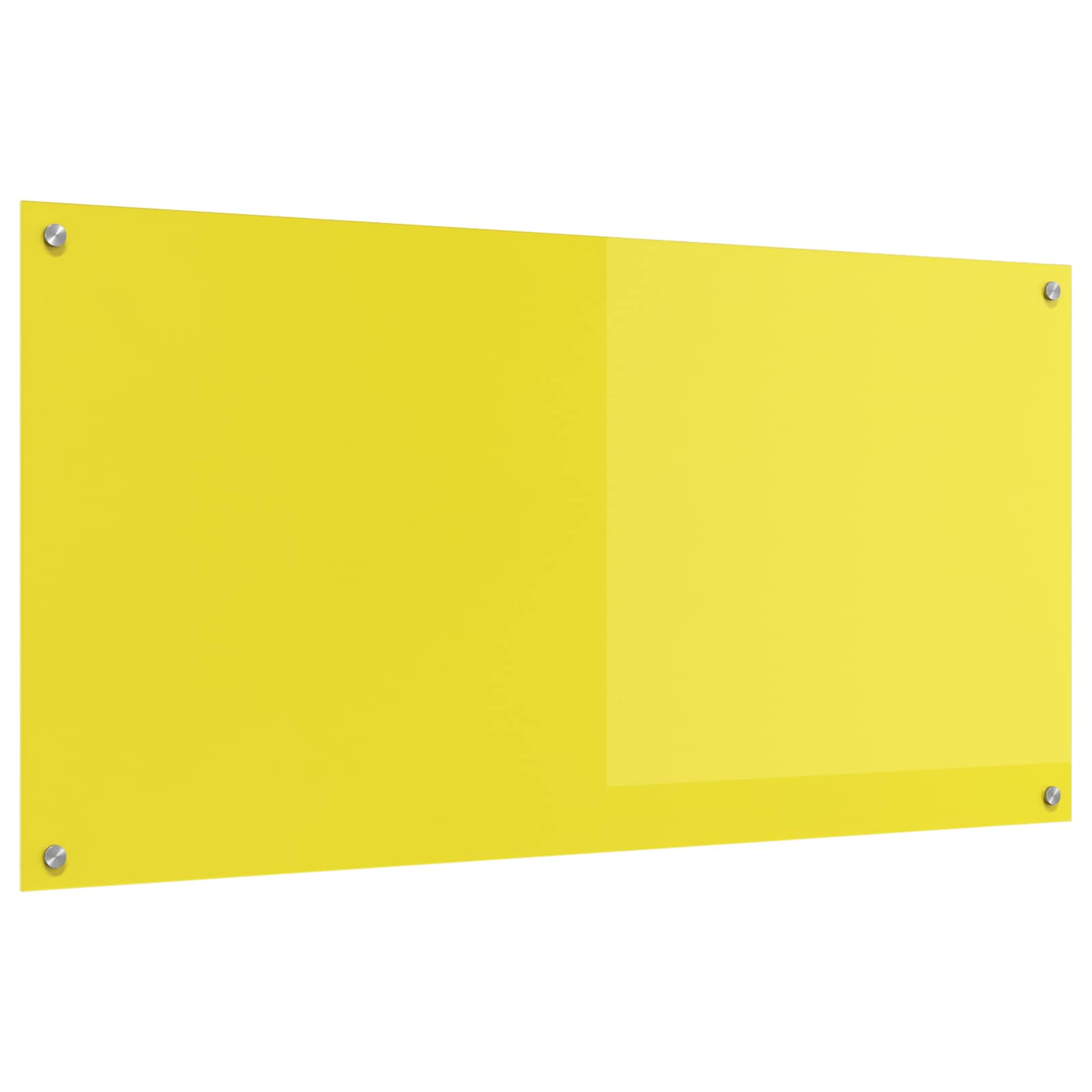 Schienale da cucina Giallo 120 x 60 cm vetro temperato