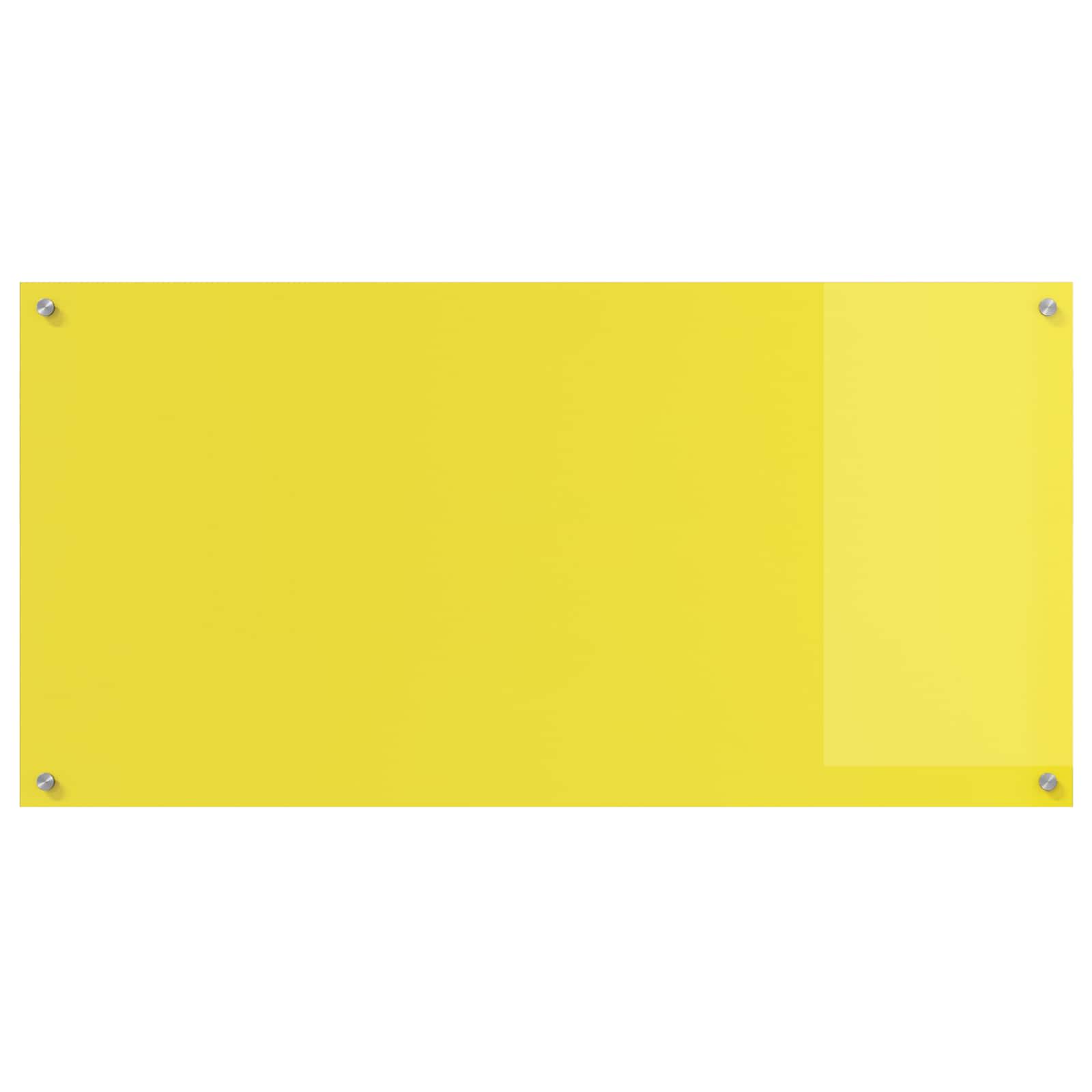 Schienale da cucina Giallo 120 x 60 cm vetro temperato